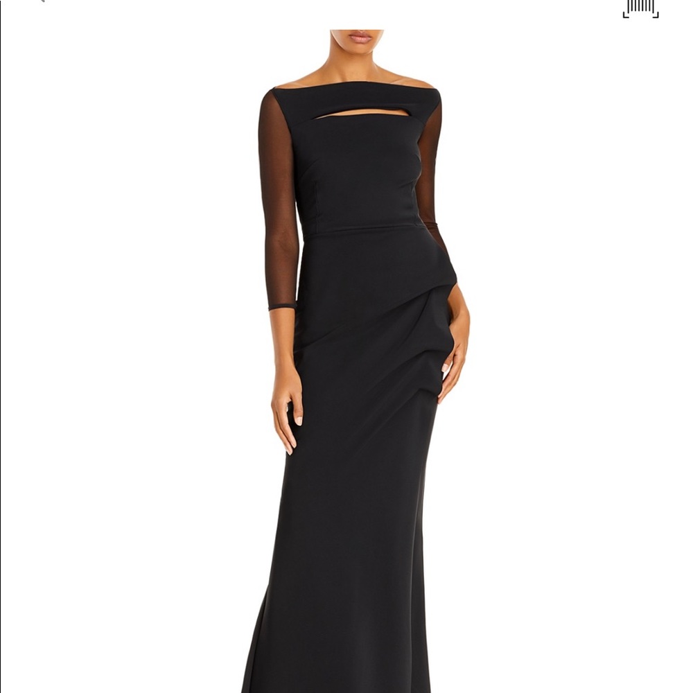 Chiara Boni Navy Floor-length Gown